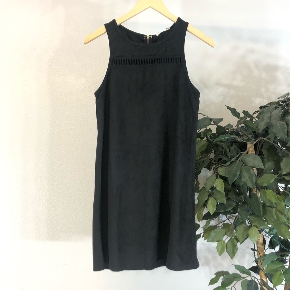 NWT Love Riche Black Velvet Dress